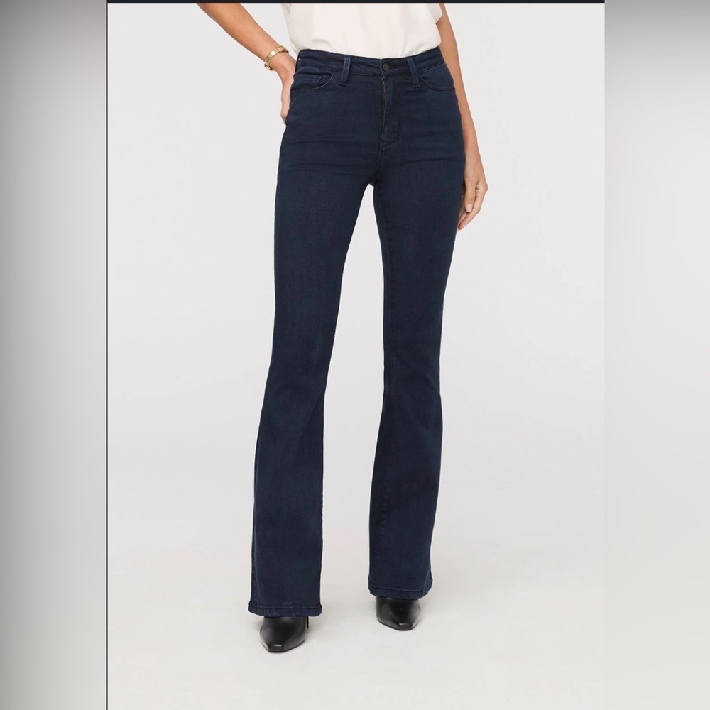 DU/ER No Sweat Denim High Rise Flare - Dusk Blue 28 x 32